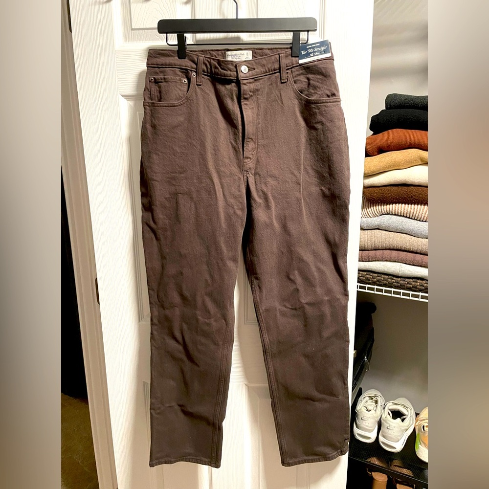 Abercrombie curve love brown jeans